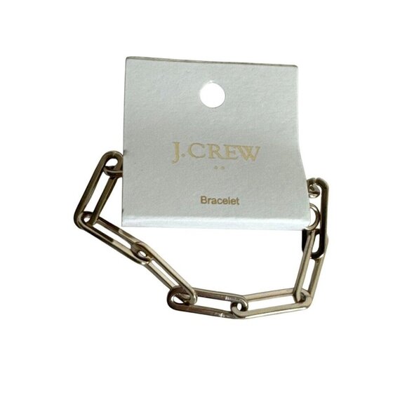 J. Crew Factory Link Bracelet NWT Gold Tone - Picture 1 of 6